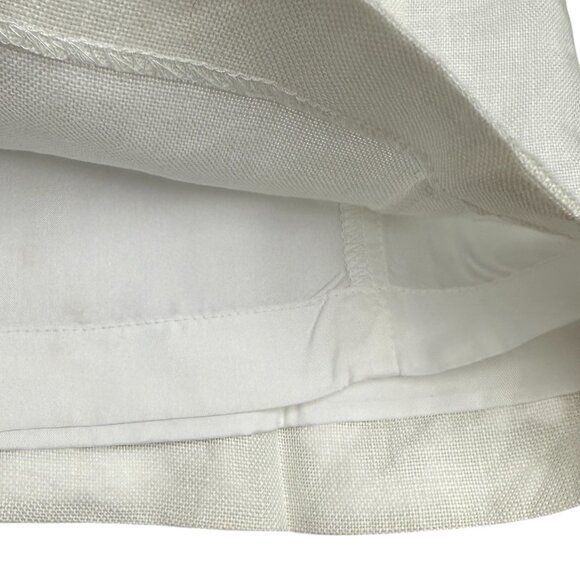 NWT Women's TALBOTS Irish Linen Lined Pants Ivory | Size 14 - Picture 3 of 9
